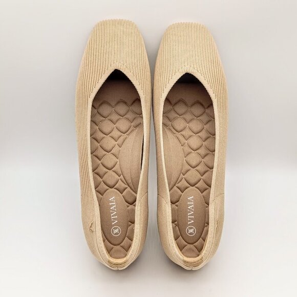 VIVAIA Women's Cream Flats - Picture 5 of 9